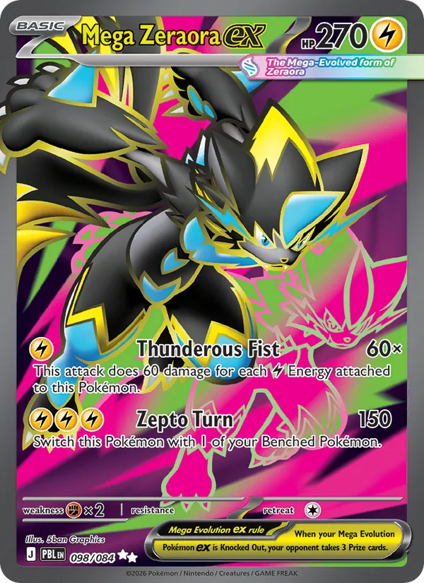 Mega Zeraora ex #98/84