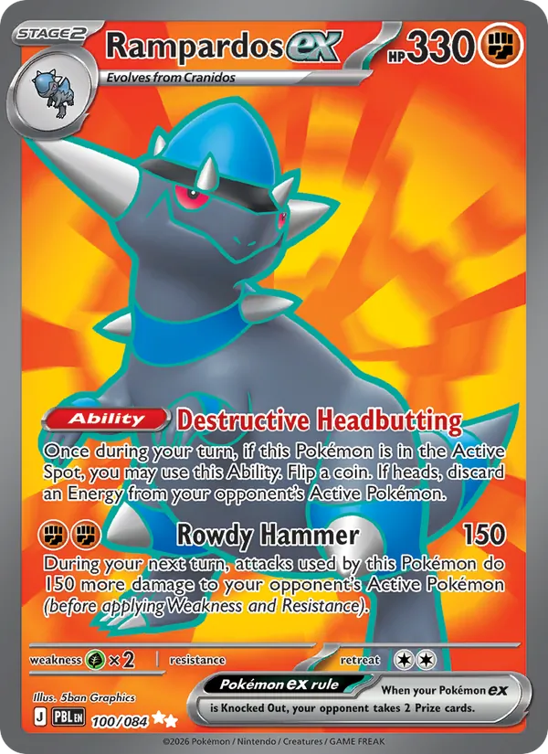 Rampardos ex #100/84