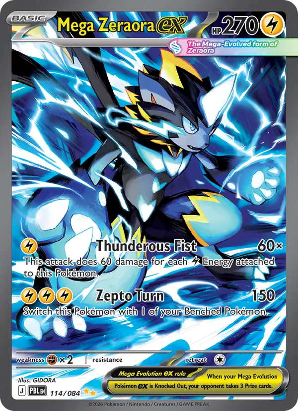 Mega Zeraora ex #114/84