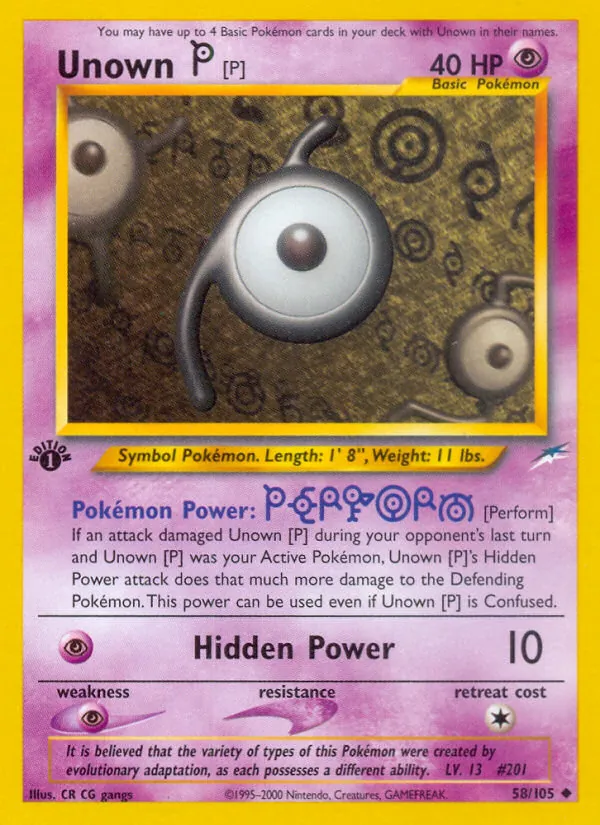 Unown [P] #58/105