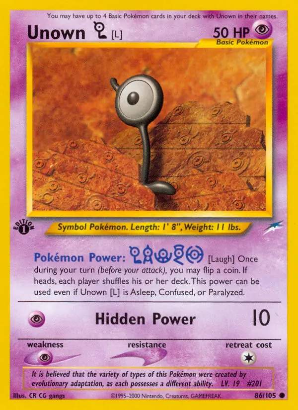 Unown [L] #86/105