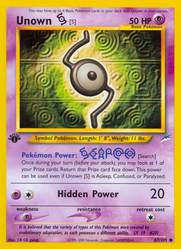 Unown [S] #87/105