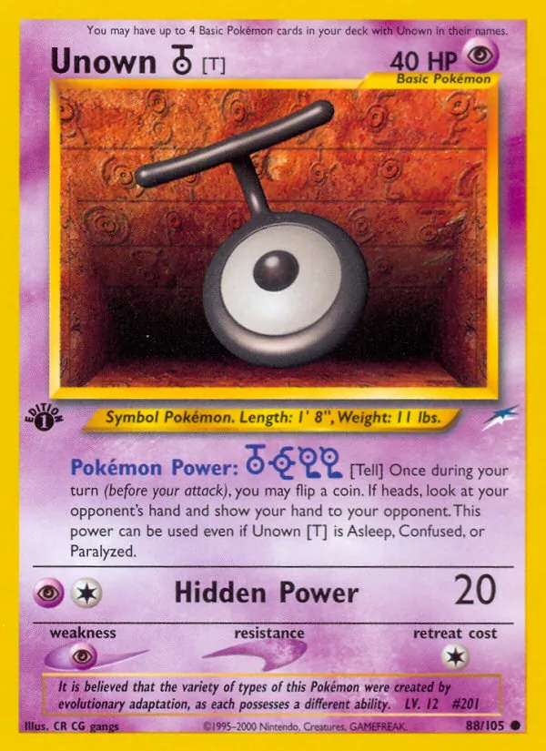 Unown [T] #88/105