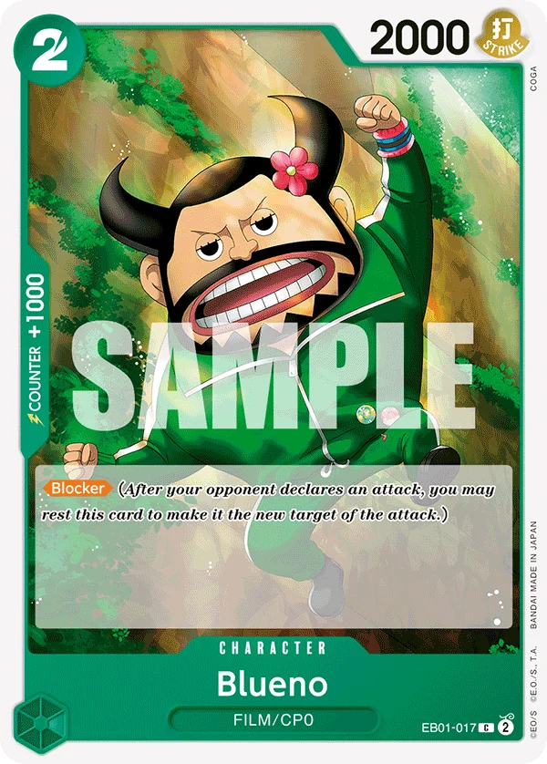 Blueno, Extra Booster: Memorial Collection EB01-017