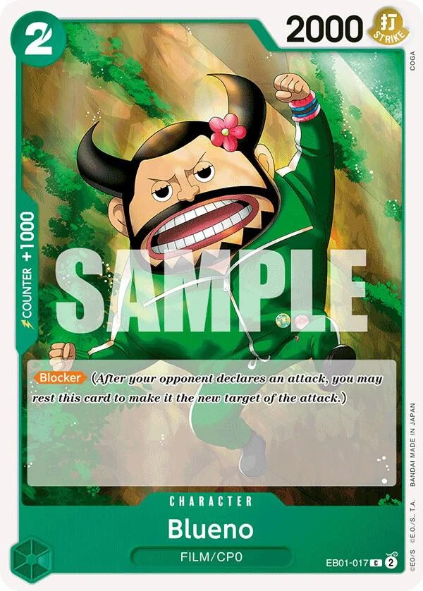 Blueno, Extra Booster: Memorial Collection EB01-017