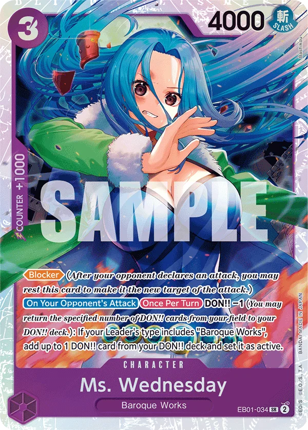 Ms. Wednesday, Extra Booster: Memorial Collection EB01-034