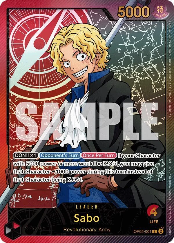 Sabo, Extra Booster: Anime 25th Collection OP05-001