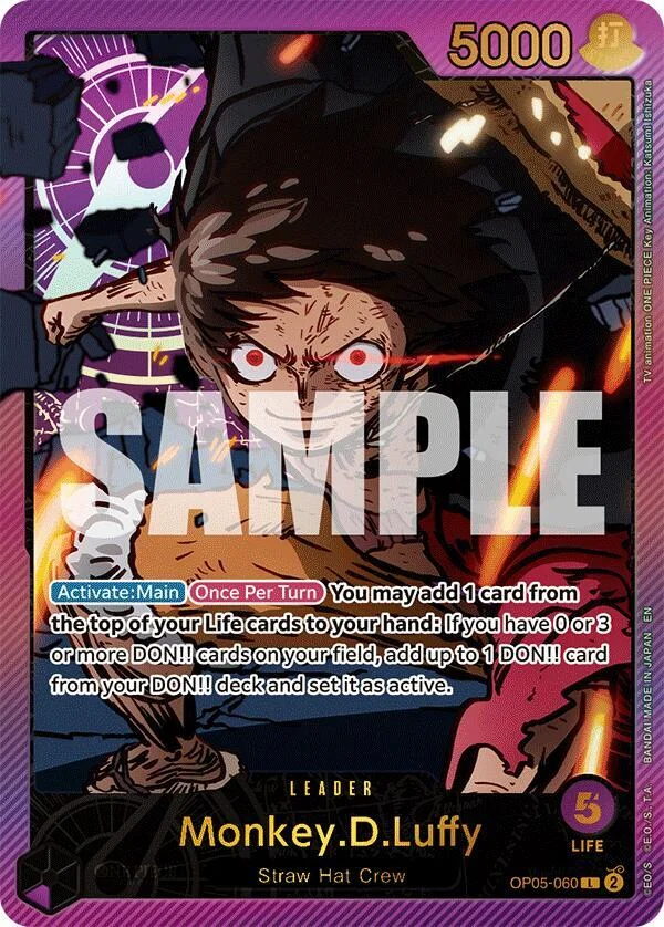 Monkey.D.Luffy, Extra Booster: Anime 25th Collection OP05-060
