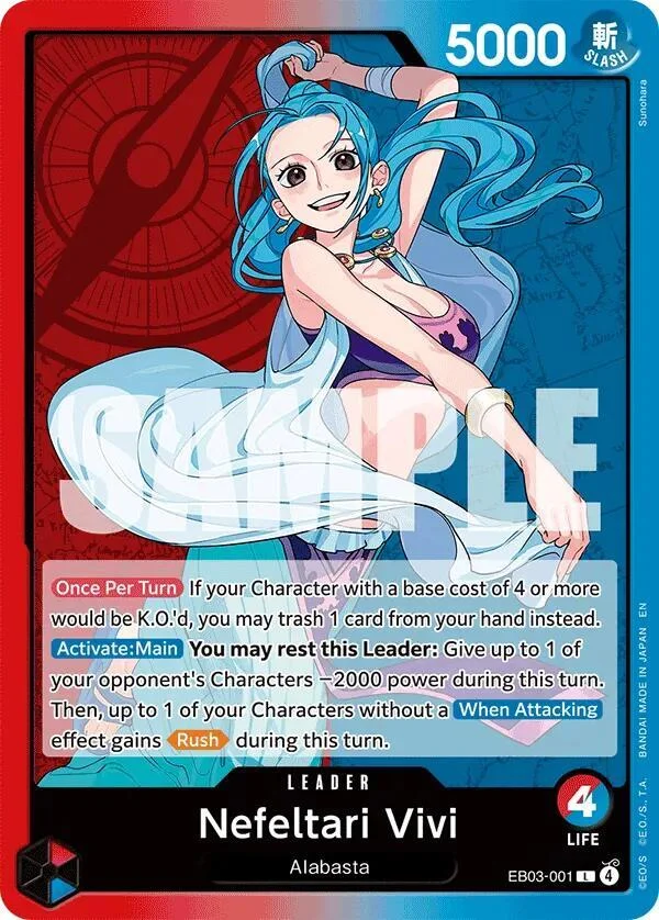 Nefeltari Vivi, Extra Booster: One Piece Heroines Edition EB03-001