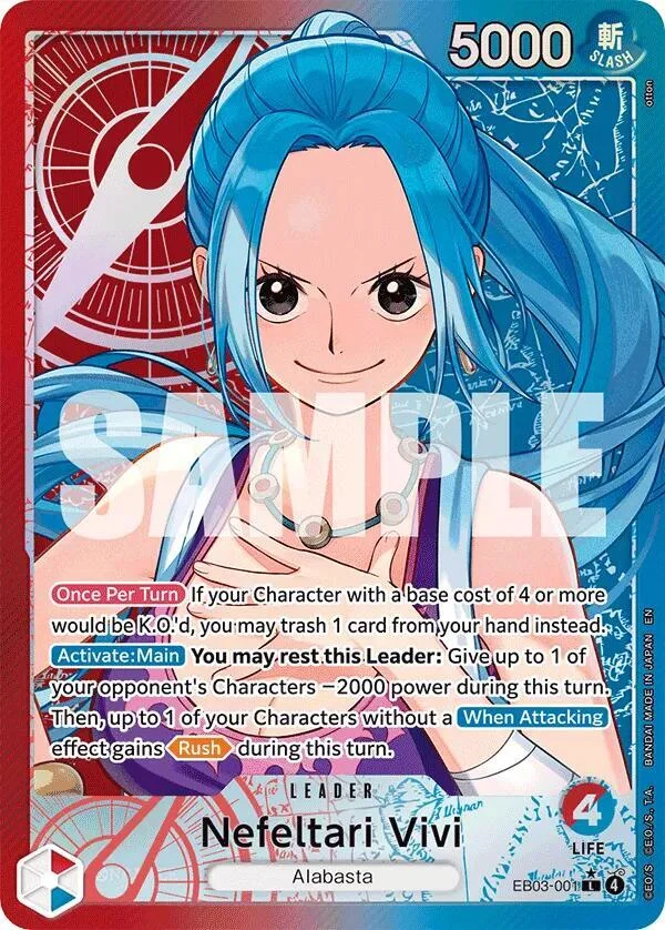 Nefeltari Vivi, Extra Booster: One Piece Heroines Edition EB03-001