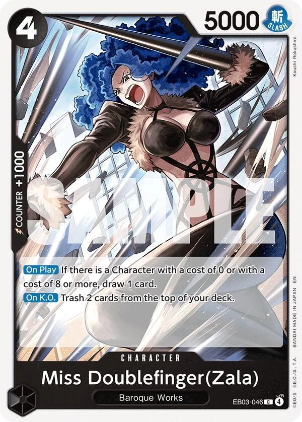 Miss Doublefinger(Zala), Extra Booster: One Piece Heroines Edition EB03-046