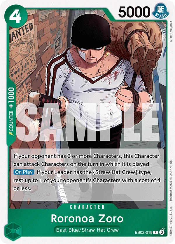 Roronoa Zoro, Learn Together Deck Set EB02-019