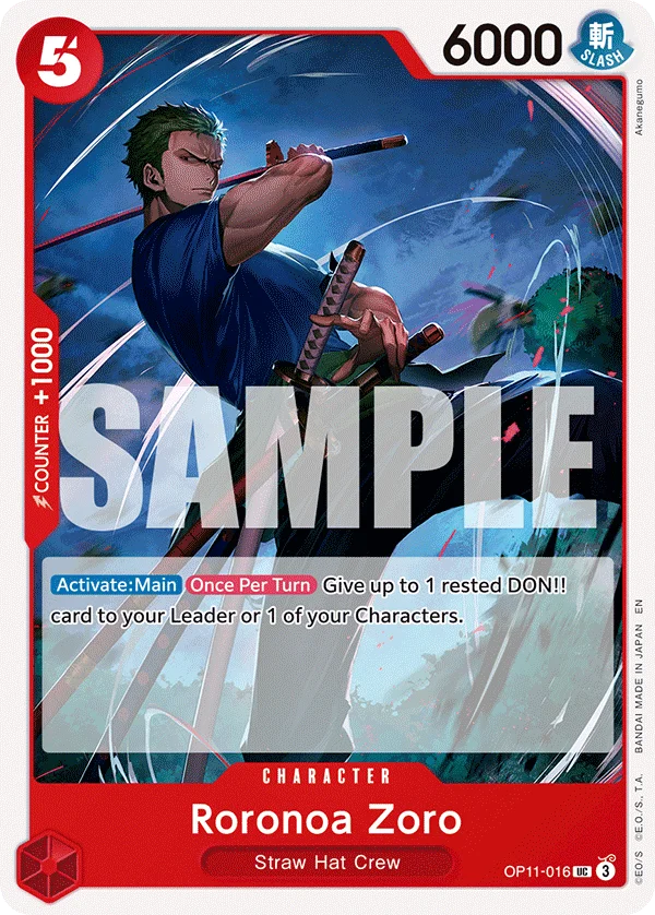 Roronoa Zoro, Learn Together Deck Set OP11-016
