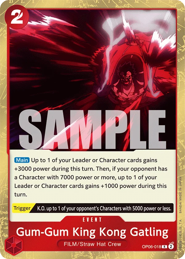 Gum-Gum King Kong Gatling, Learn Together Deck Set OP06-018