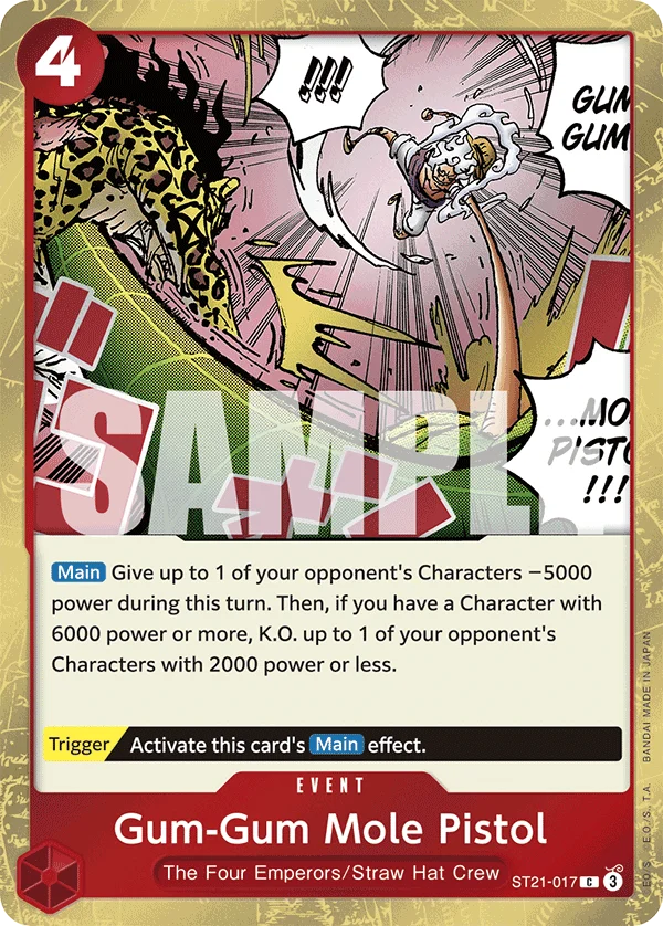 Gum-Gum Mole Pistol, Learn Together Deck Set ST21-017