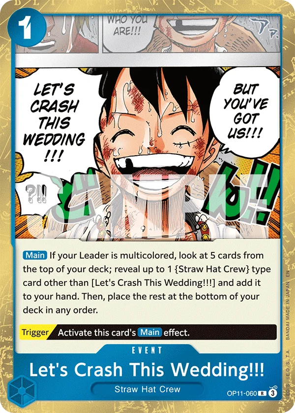 Let's Crash This Wedding!!!, Learn Together Deck Set OP11-060