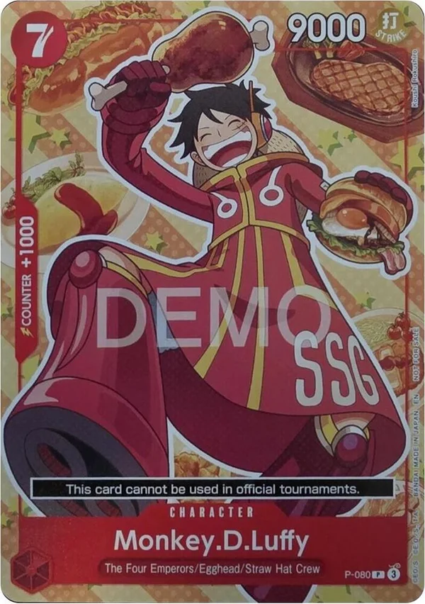 Monkey.D.Luffy, One Piece Demo Deck Cards P-080