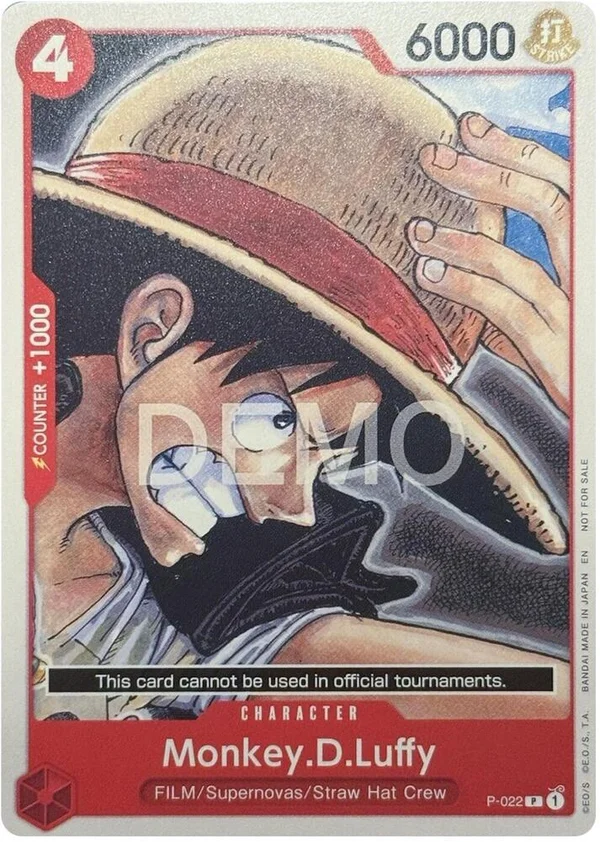 Monkey.D.Luffy, One Piece Demo Deck Cards P-022