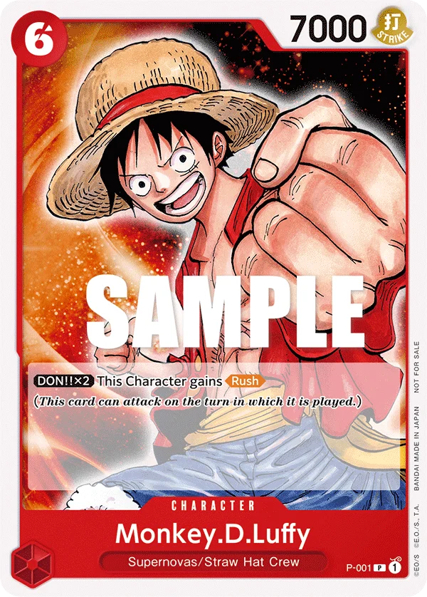 Monkey.D.Luffy, One Piece Promotion Cards P-001