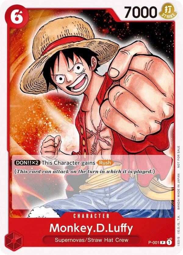 Monkey.D.Luffy, One Piece Promotion Cards P-001