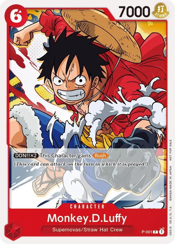 Monkey.D.Luffy, One Piece Promotion Cards P-001