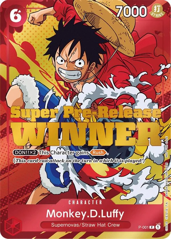 Monkey.D.Luffy, One Piece Promotion Cards P-001