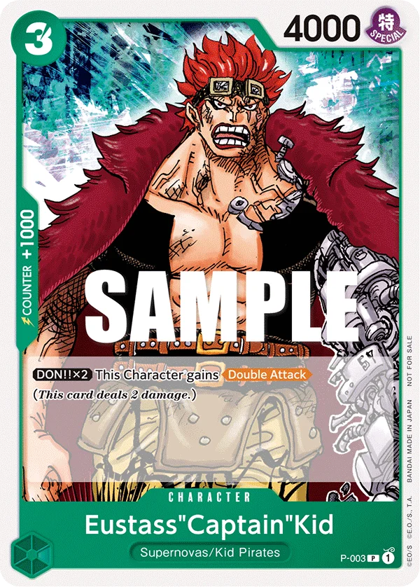 Eustass"Captain"Kid, One Piece Promotion Cards P-003