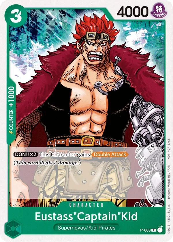 Eustass"Captain"Kid, One Piece Promotion Cards P-003