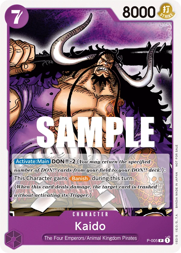 Kaido, One Piece Promotion Cards P-005