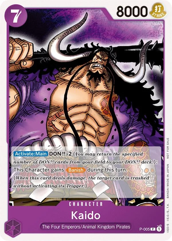 Kaido, One Piece Promotion Cards P-005