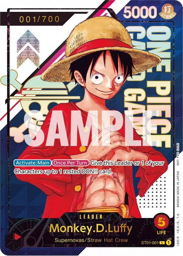 Monkey.D.Luffy, One Piece Promotion Cards ST01-001