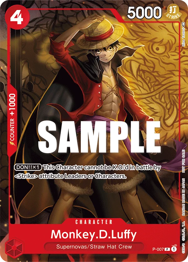 Monkey.D.Luffy, One Piece Promotion Cards P-007
