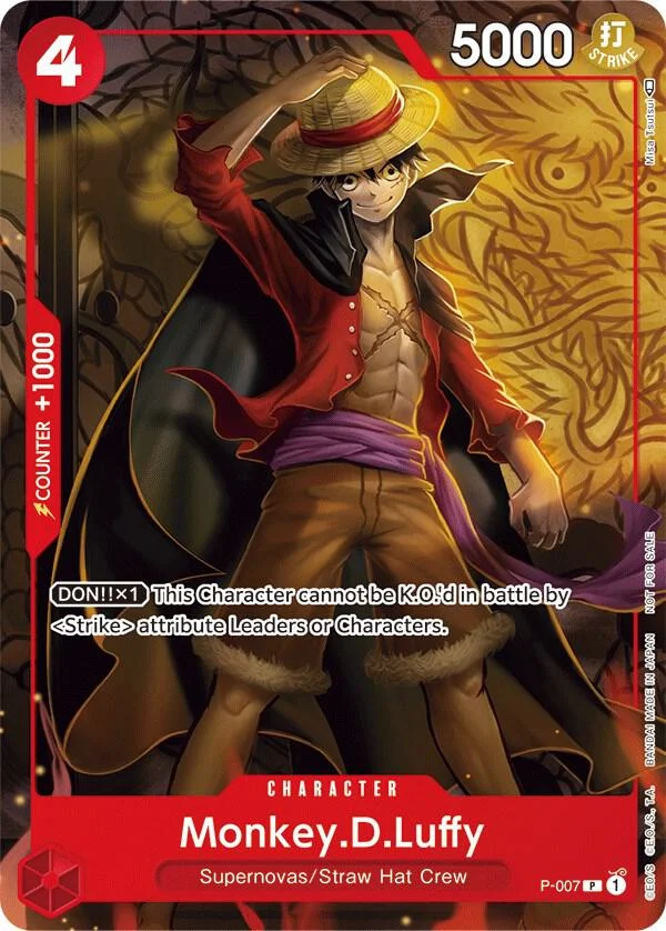 Monkey.D.Luffy, One Piece Promotion Cards P-007