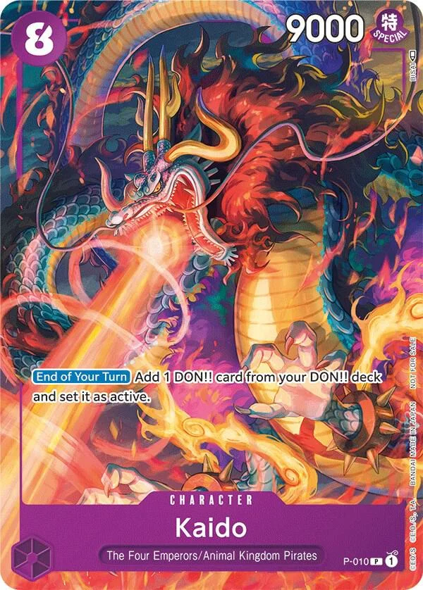 Kaido, One Piece Promotion Cards P-010