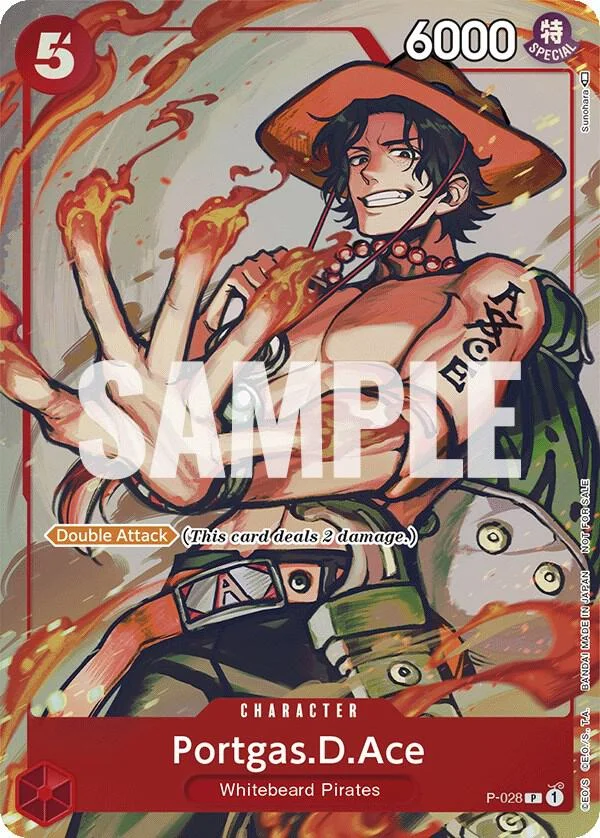 Portgas.D.Ace, One Piece Promotion Cards P-028