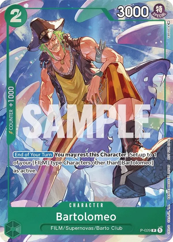 Bartolomeo, One Piece Promotion Cards P-029