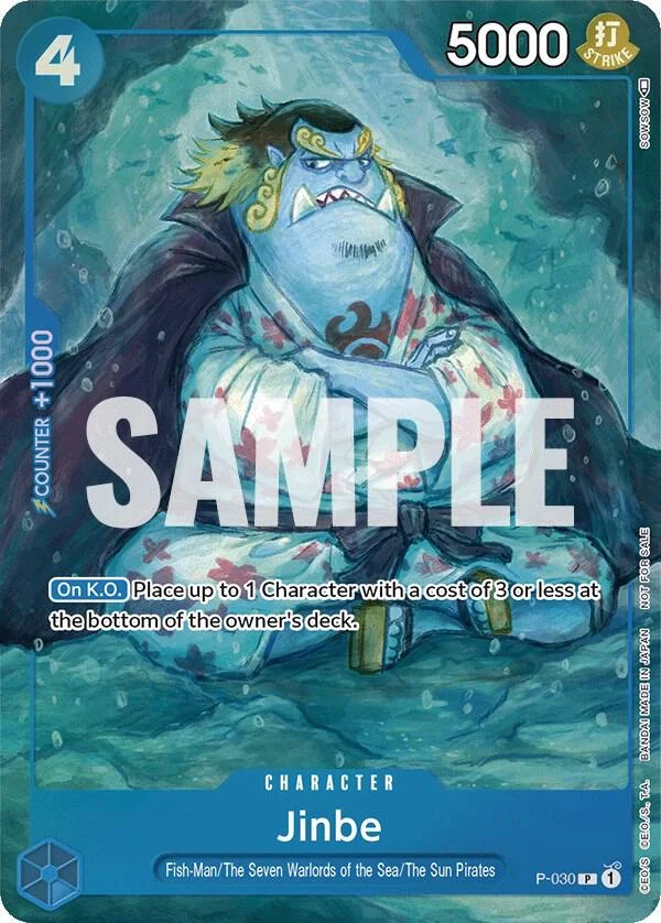 Jinbe, One Piece Promotion Cards P-030