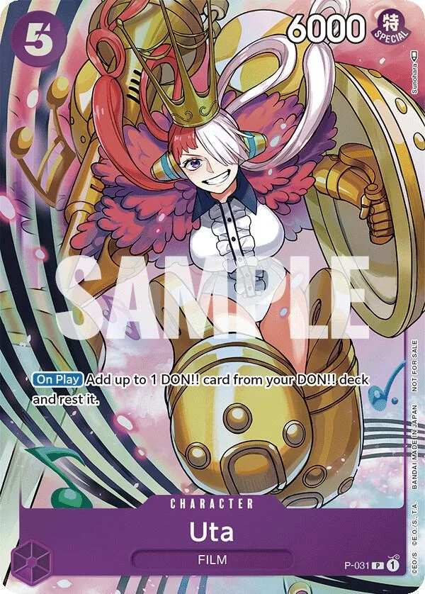 Uta, One Piece Promotion Cards P-031