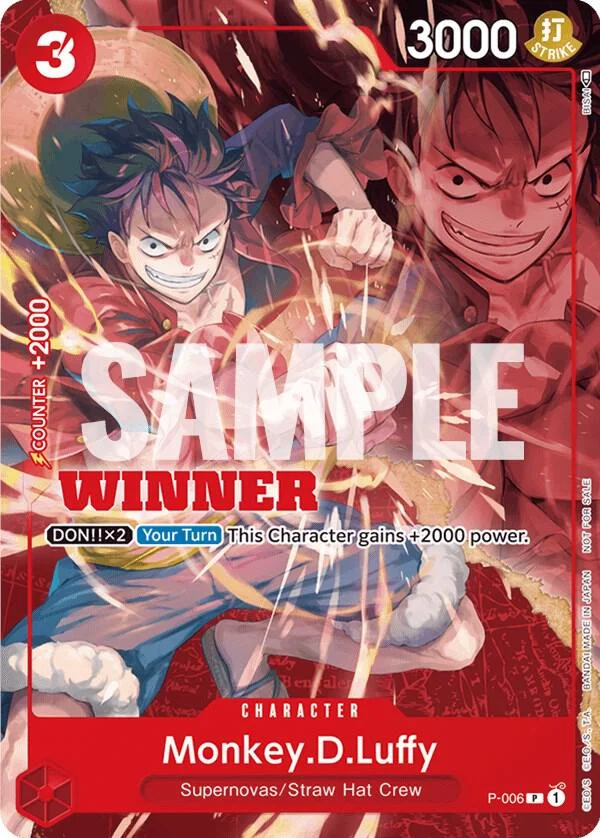 Monkey.D.Luffy, One Piece Promotion Cards P-006