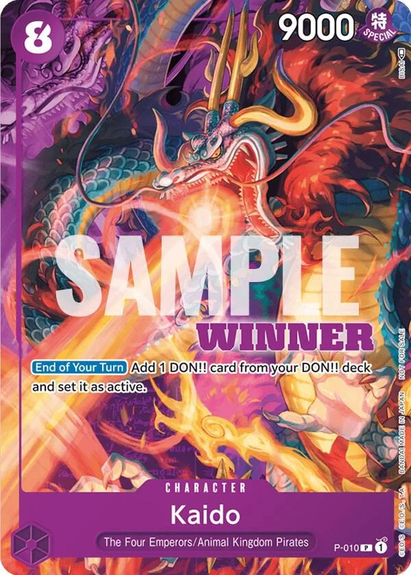 Kaido, One Piece Promotion Cards P-010