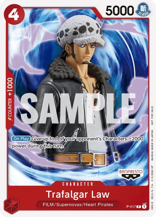 Trafalgar Law, One Piece Promotion Cards P-017
