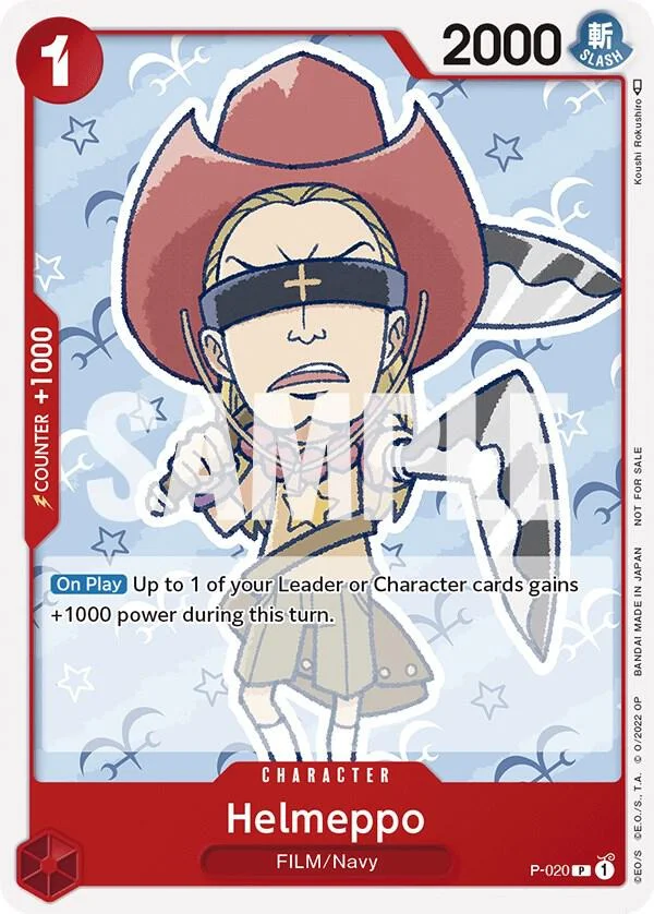 Helmeppo, One Piece Promotion Cards P-020