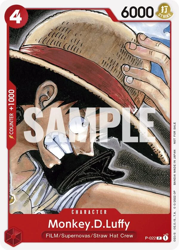 Monkey.D.Luffy, One Piece Promotion Cards P-022