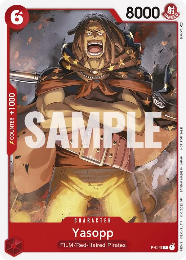 Yasopp, One Piece Promotion Cards P-023