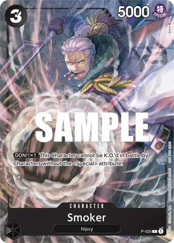 Smoker, One Piece Promotion Cards P-025