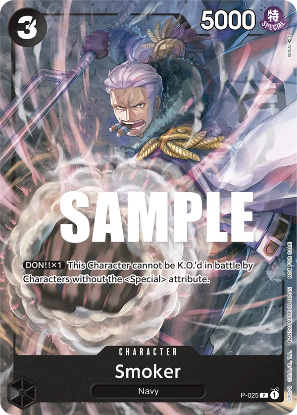 Smoker, One Piece Promotion Cards P-025