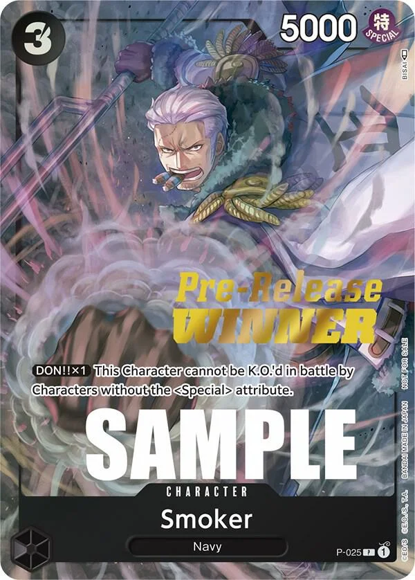 Smoker, One Piece Promotion Cards P-025