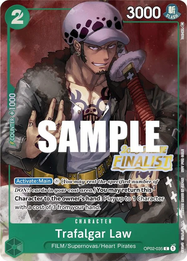 Trafalgar Law, One Piece Promotion Cards OP02-035