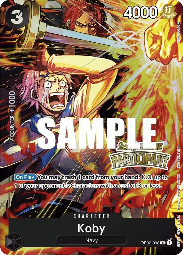 Koby, One Piece Promotion Cards OP02-098