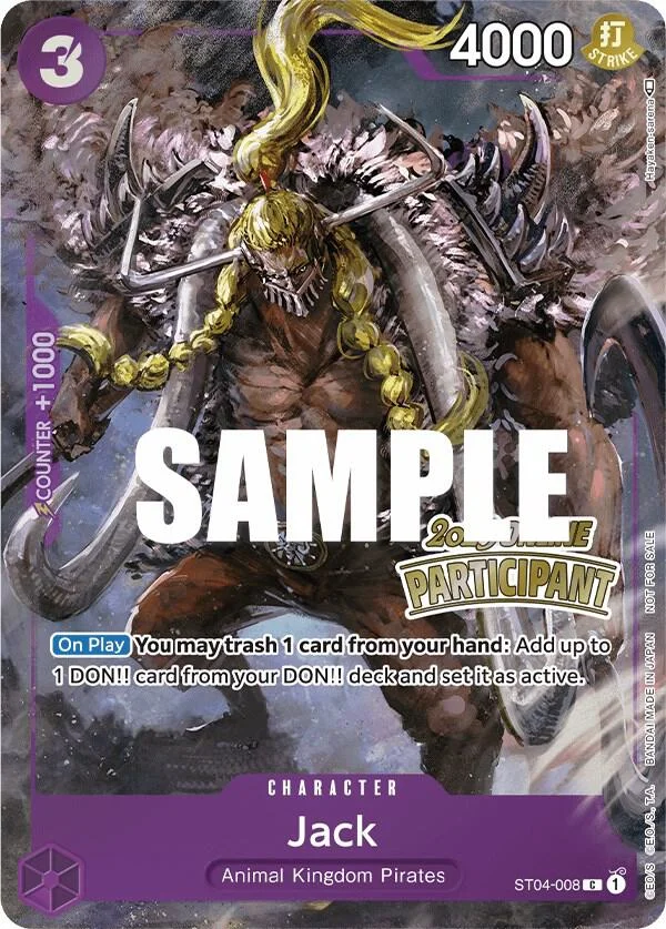 Jack, One Piece Promotion Cards ST04-008